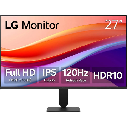 LG 27 Inch FHD IPS 120Hz HDR10 Monitor with Slim Stand- Monitor 27U411A-B