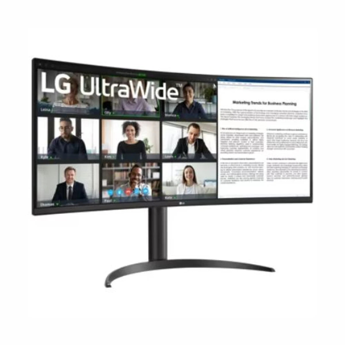 LG 34" 34WR55QK-B Ultrawide WQHD HDR 10 100Hz Curved Monitor with Type-C