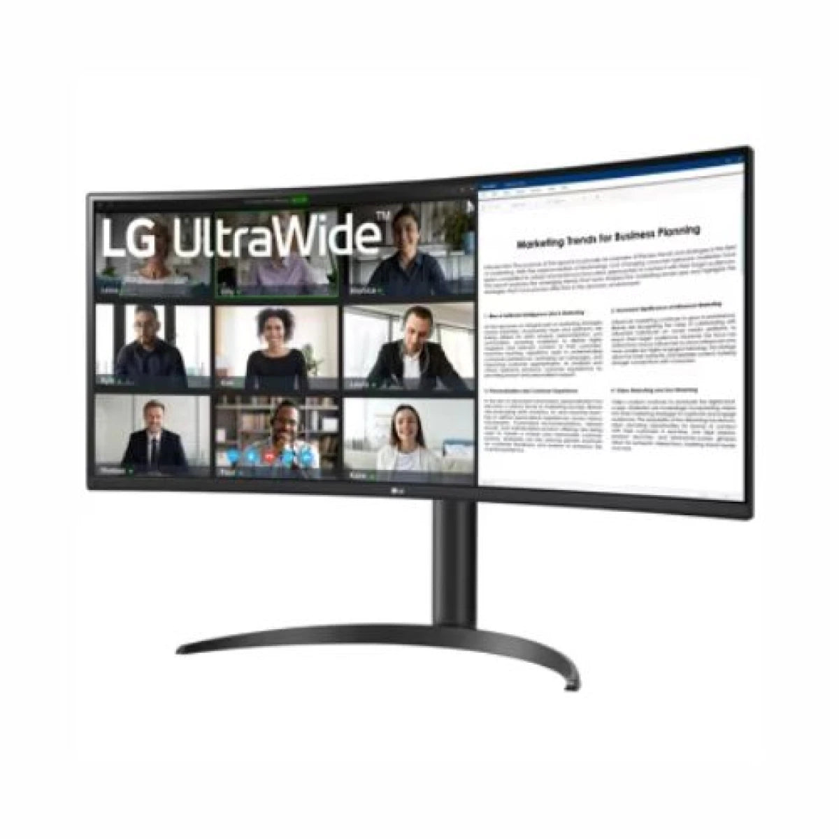 LG 34" 34WR55QK-B Ultrawide WQHD HDR 10 100Hz Curved Monitor with Type-C