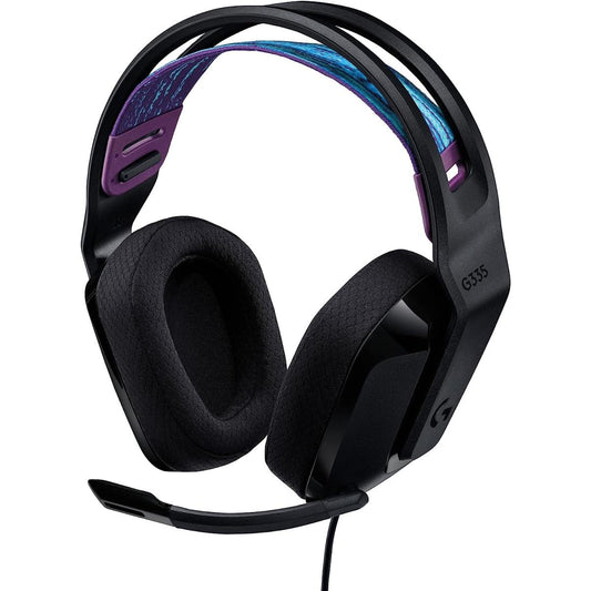 Logitech G335 Wired Gaming Headset, with Flip to Mute Microphone- Black