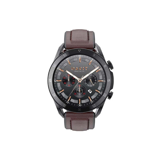 HAVIT M9030 PRO 24-Hour Life Assistant Smart Watch Brown