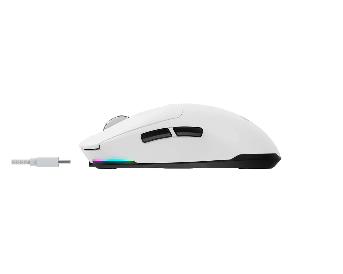 Havit MS969SE Game note Tri-Mode Gaming Mouse RGB Lighting: rechargeable. white