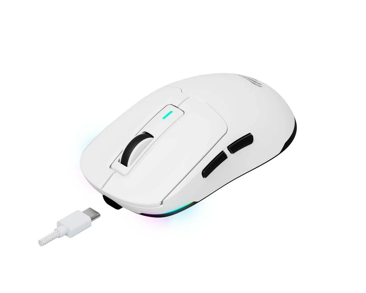 Havit MS969SE Game note Tri-Mode Gaming Mouse RGB Lighting: rechargeable. white