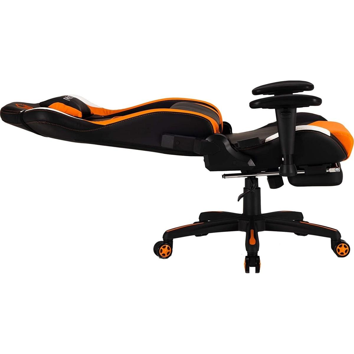 Meetion CHR22 Leather Reclining Gaming E-Sport Chair with Footrest, Microfiber leather