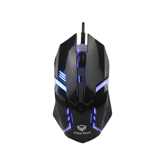 MeeTion MT-M371 USB Wired Backlit Gaming Mouse, Resolution 1600DPI, Keys: 3+1
