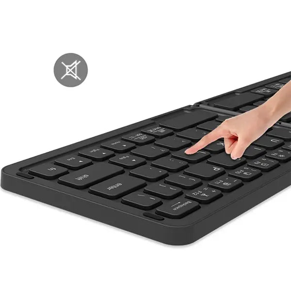 Meetion MT-BTK001 Bluetooth Floding Keyboard, Slim, Silent, Built-in Battery