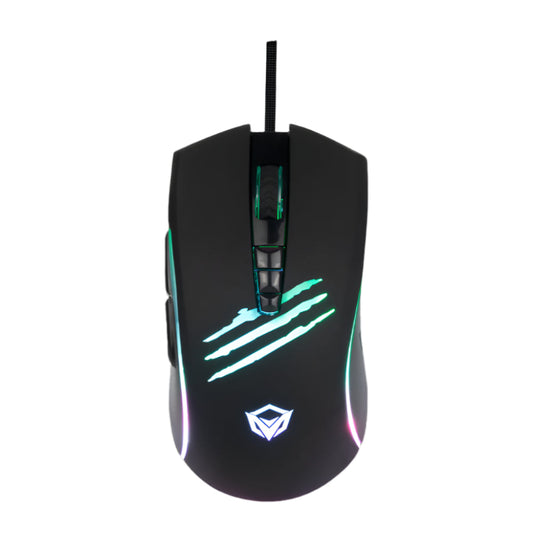 MeeTion MT-C011 USB Wired RGB Gaming Mouse & Pad Combo, Resolution 6400DPI