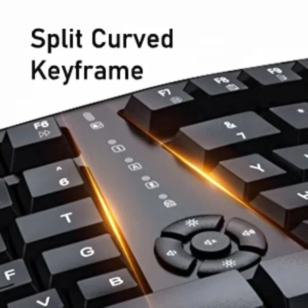 Meetion MT-DirectorC 2.4GHz Wireless Keyboard & Mouse Combo, Pillow Style