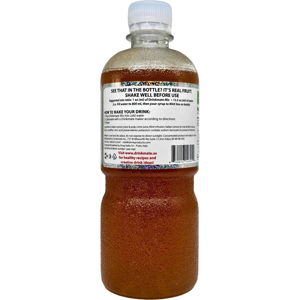 Drinkmate Premium Syrups | Zero Sugar Soda Mixes (Energy Drink, cola OR mojito)