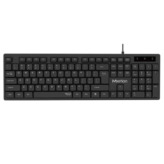 Meetion MT-K300 USB Standard Wired Keyboard, Ergonomic design, Silent touch