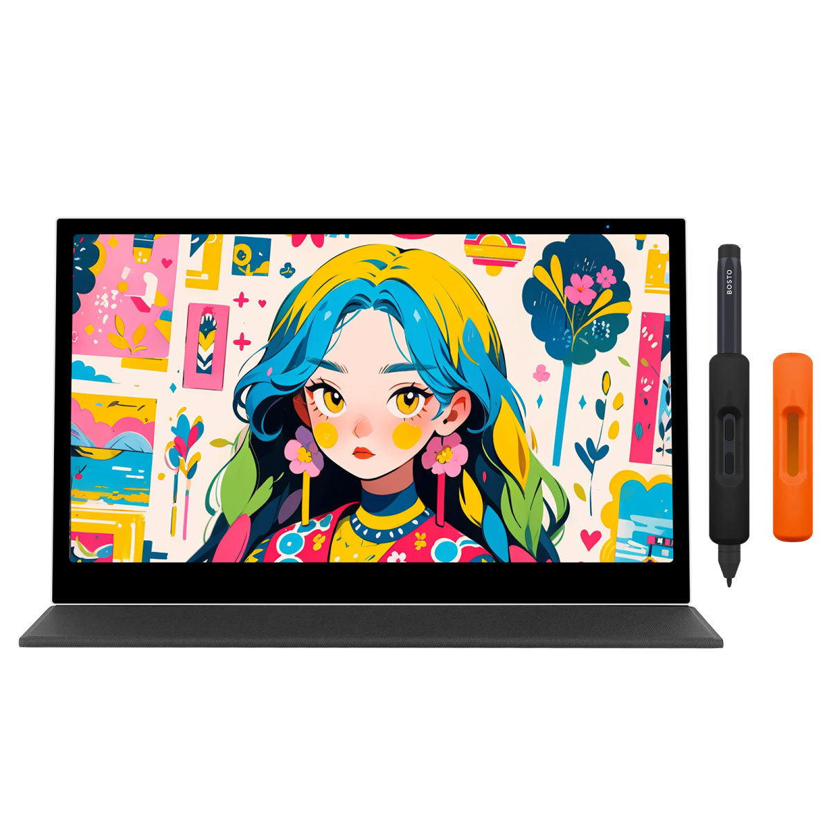 Bosto P160 15.6 Professional FHD Pen Display H-IPS Screen with Leather Case
