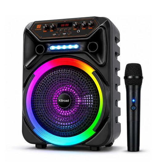 Portable Bluetooth Speaker KTS-2162 12-Inch with Microphone and RGB Lights