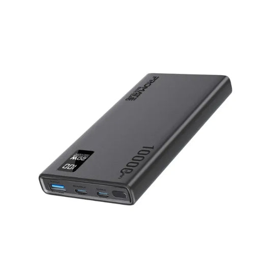 Promate Smart Charging 20W PD Dual USB-C /22.5W USB-A Power Bank BOLT-10PD