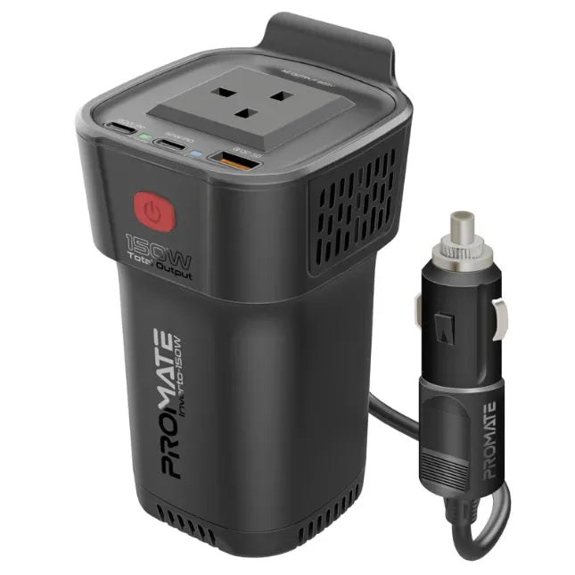 Promate DC to AC Power Inverter Multi-Port DC to AC Power Inverter 150W
