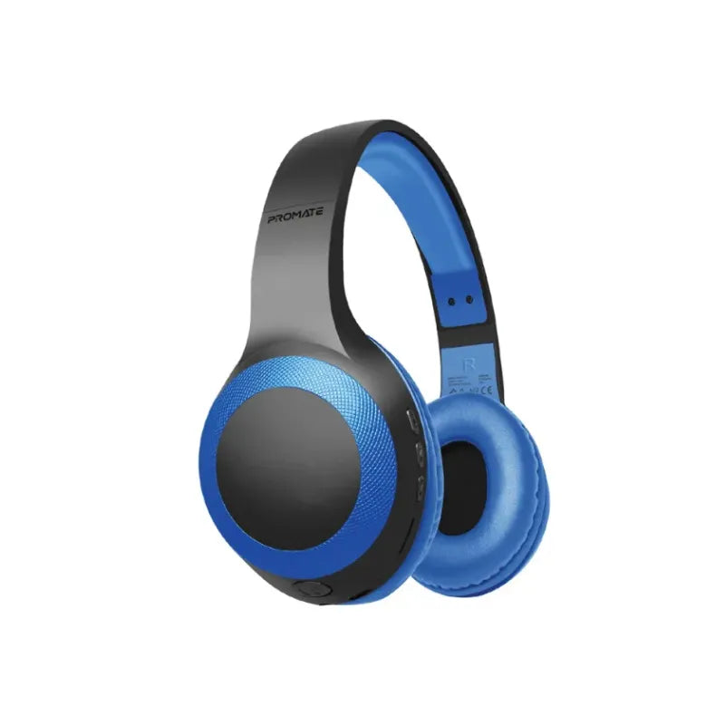 Promate LaBoca.Black, Wireless Headphones Deep Bass Over-Ear Wireless Headphones