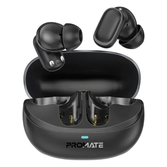 Promate Lush-Pro.Black TWS Earbuds High-Definition TWS Earbuds with Intellitouch