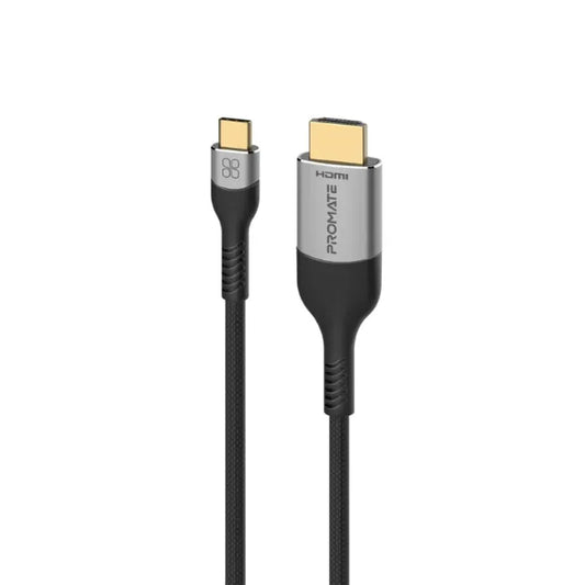 Promate MEDIACORD-8K, USB-C to HDMI Cable Resolution: 8K60HZ Length: 1.8M