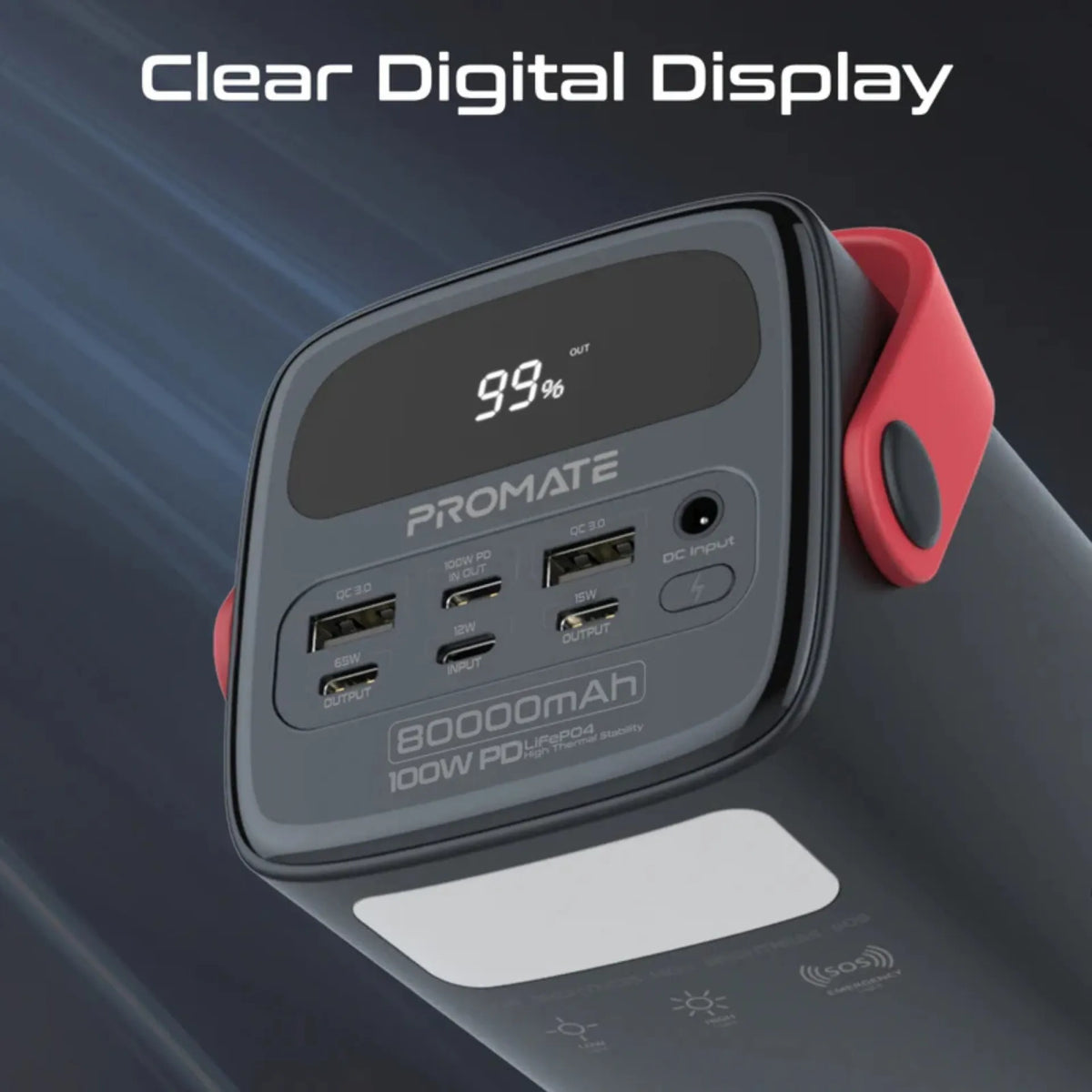 Promate 80000mAh High-Capacity 100W Ultra-Fast-Charging Power PowerMine-80Pro Promate 80000mAh High-Capacity 100W Ultra-Fast-Charging Power PowerMine-80Pro