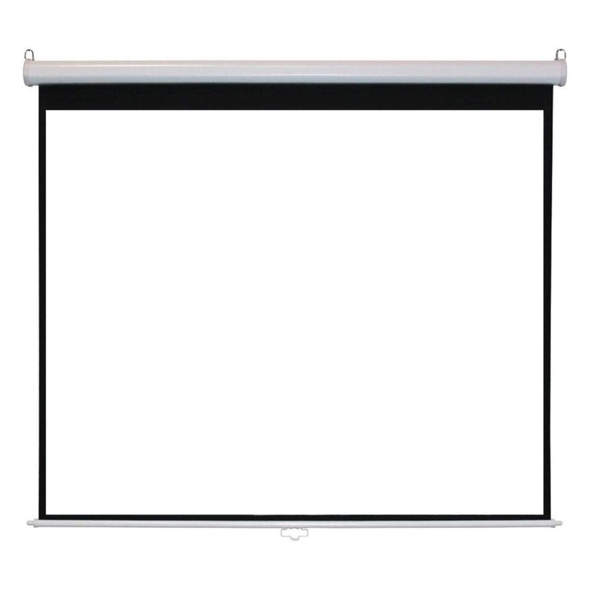 Manual Projector Screen Wall Mount (240cmx240cm) for Data Show Good Quality