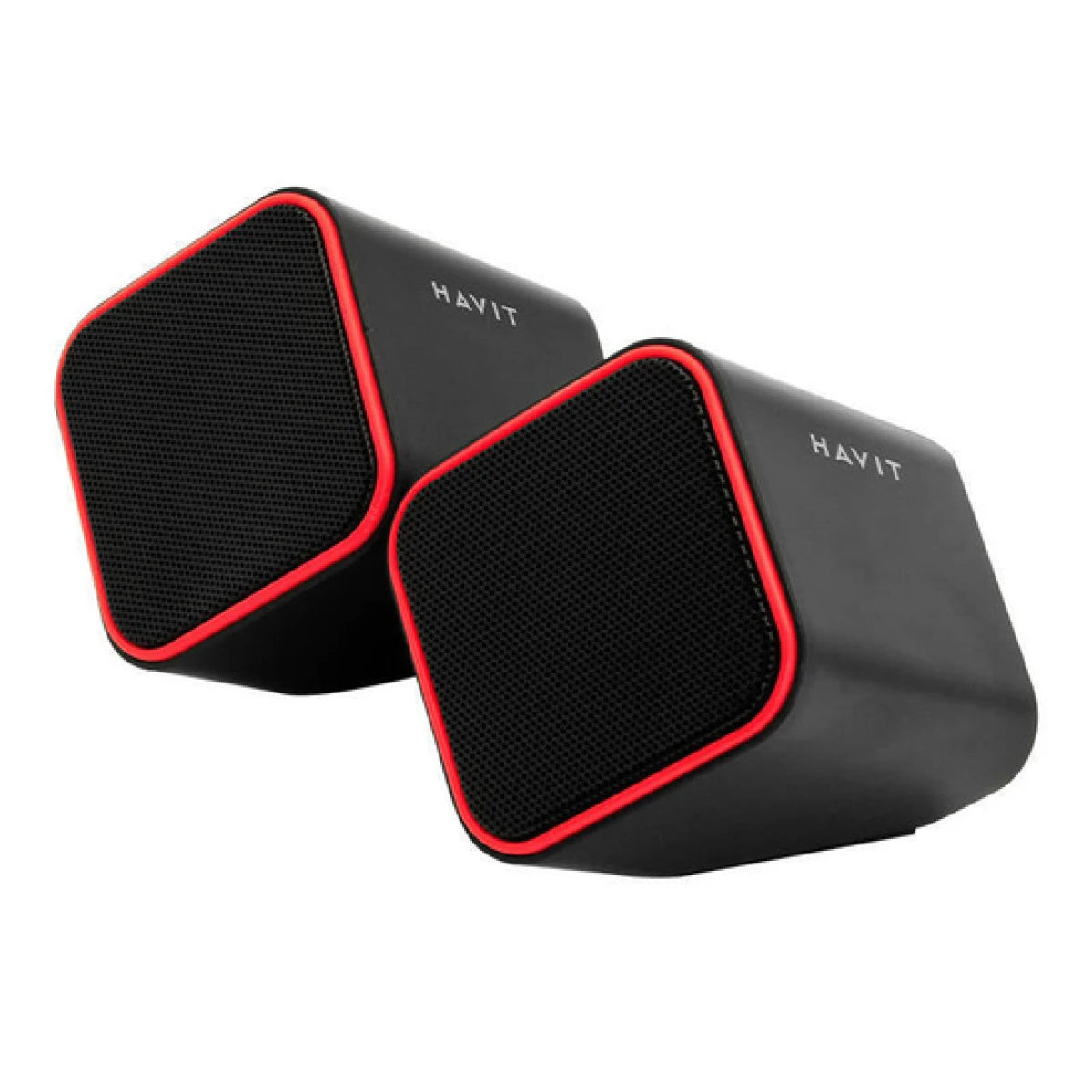 Havit PC Speakers HV-SK473 2.0 Channel USB Multimedia Stereo Sound System (Red)