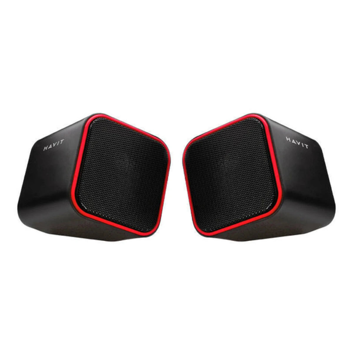 Havit PC Speakers HV-SK473 2.0 Channel USB Multimedia Stereo Sound System (Red)