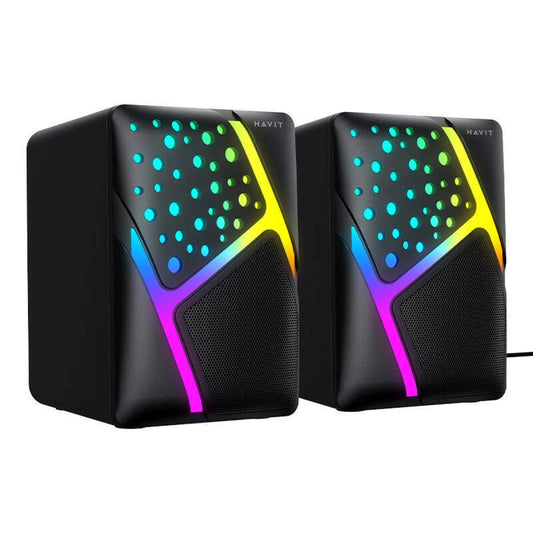 Havit HV-SK763 2.0 RGB USB Speakers Clear Stereo Sound