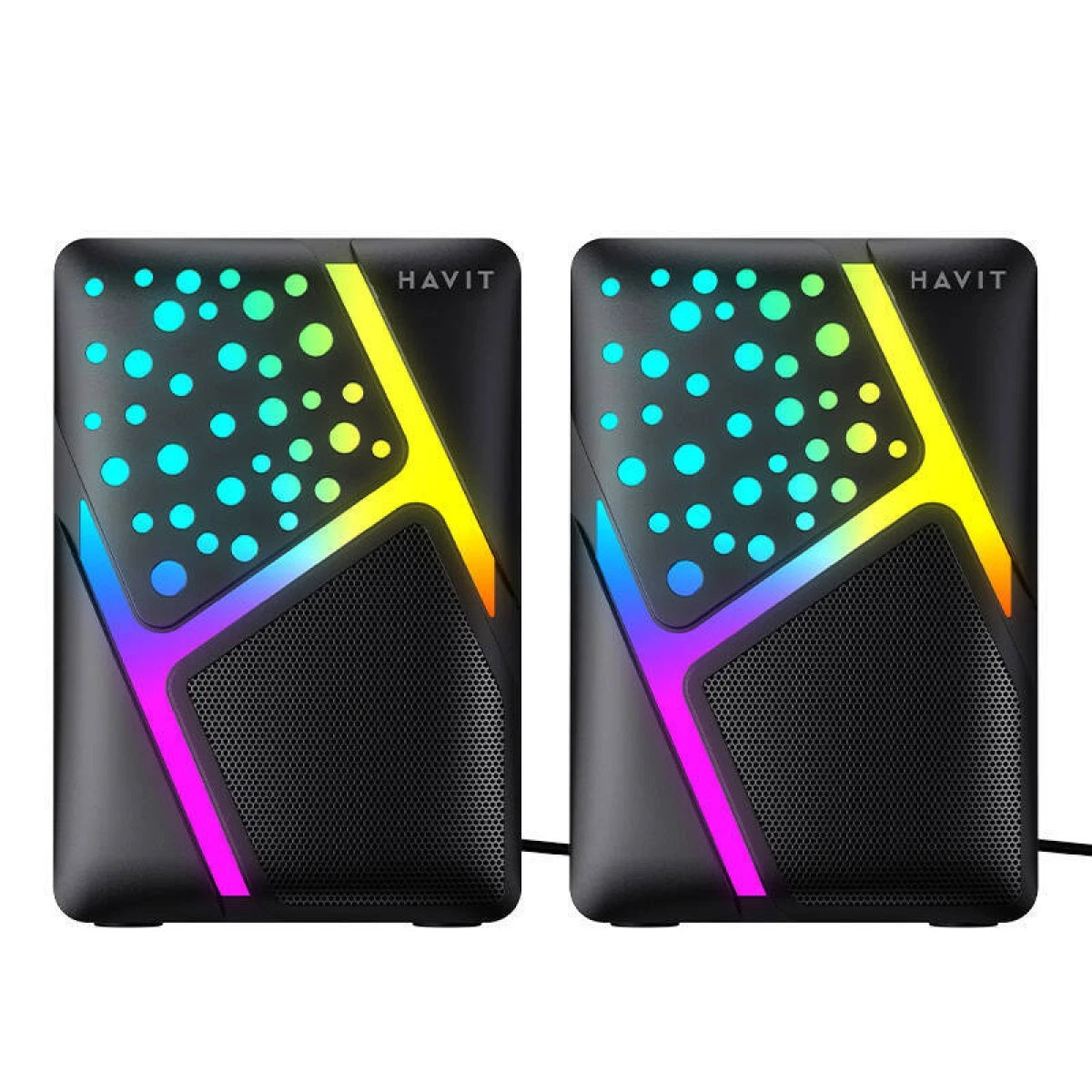 Havit HV-SK763 2.0 RGB USB Speakers Clear Stereo Sound