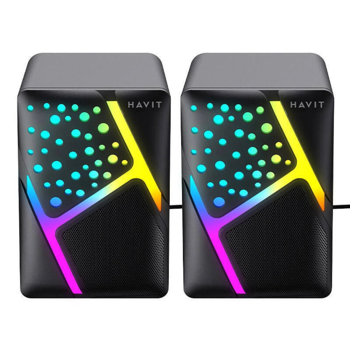 Havit HV-SK763 2.0 RGB USB Speakers Clear Stereo Sound