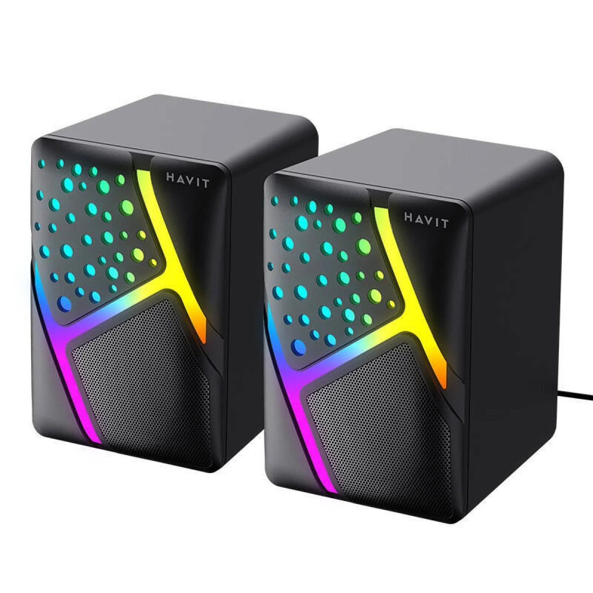 Havit HV-SK763 2.0 RGB USB Speakers Clear Stereo Sound