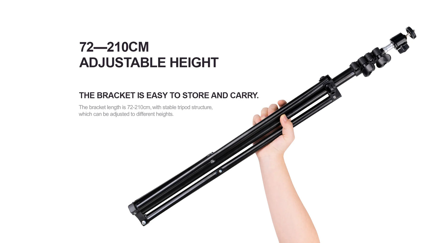 Havit ST7026 LED Phone Holder TRIPOD WITH 10INCHES RGB RING LIGHT