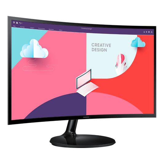 Samsung 24" (C360) Full-HD, VA Curved Monitor -Black (3 Years Warranty)