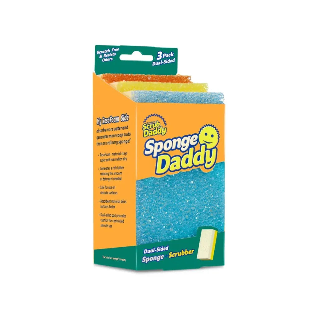 Scrub Daddy Sponge Daddy Dual-Sided Cleaning Sponge & Scrubber Dual-sided design Scrub Daddy Sponge Daddy Dual-Sided Cleaning Sponge & Scrubber Dual-sided design