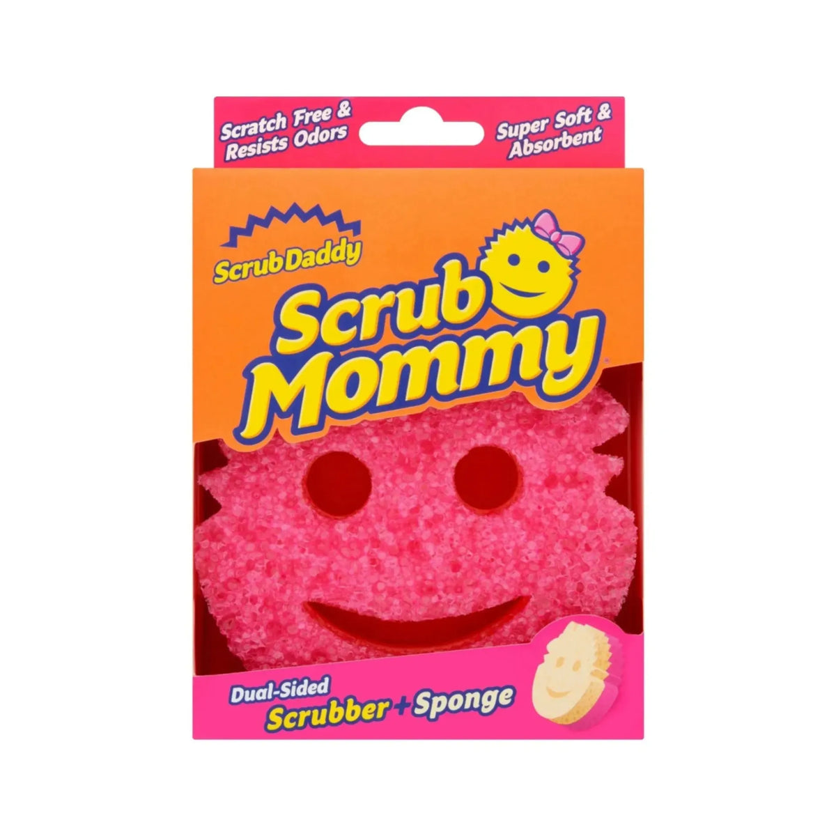Scrub Daddy Scrub Mommy – Scratch-Free Dish Sponge FlexTexture® Foam Easy to Clean Scrub Daddy Scrub Mommy – Scratch-Free Dish Sponge FlexTexture® Foam Easy to Clean