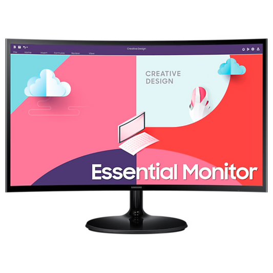 Samsung 24" (C360) Full-HD, VA Curved Monitor -Black (3 Years Warranty)