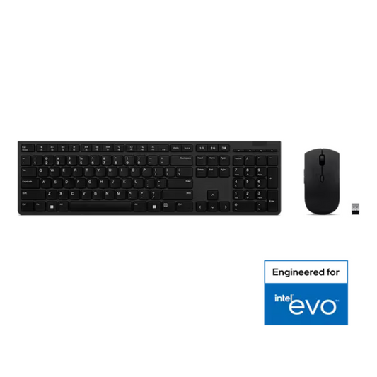 Lenovo Professional Slim Wireless Combo Chargeable Keyboard & Chargeable Mouse Arabic/English