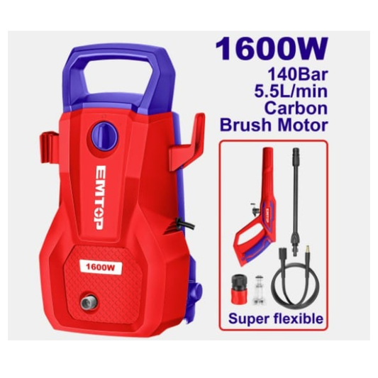 Emtop car washing machine 1600W 140BAR High Pressure Washer 1600W EHPW1601