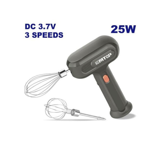 Emtop Cordless hand mixer (designed for quick and easy kitchen tasks) EFM018U