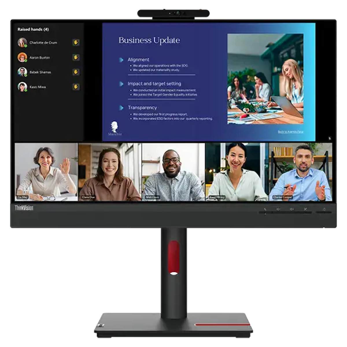 Lenovo ThinkVision T24v-30 Monitor, 23.8 Lenovo ThinkVision T24v-30 Monitor, 23.8
