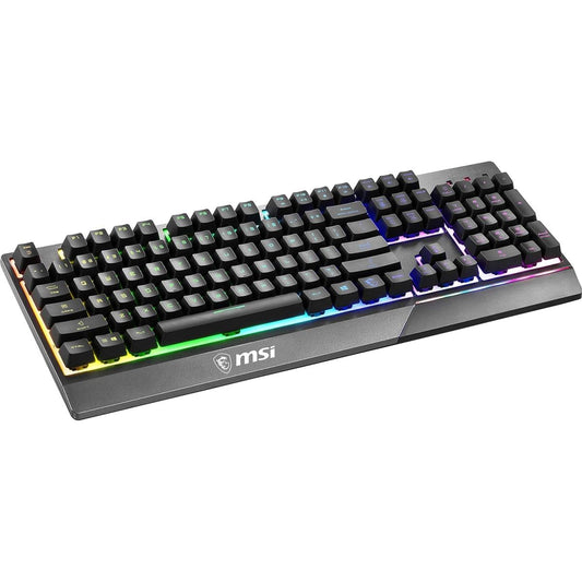 MSI Vigor GK30 RGB Gaming Keyboard, 6-Zone RGB Lighting, Black