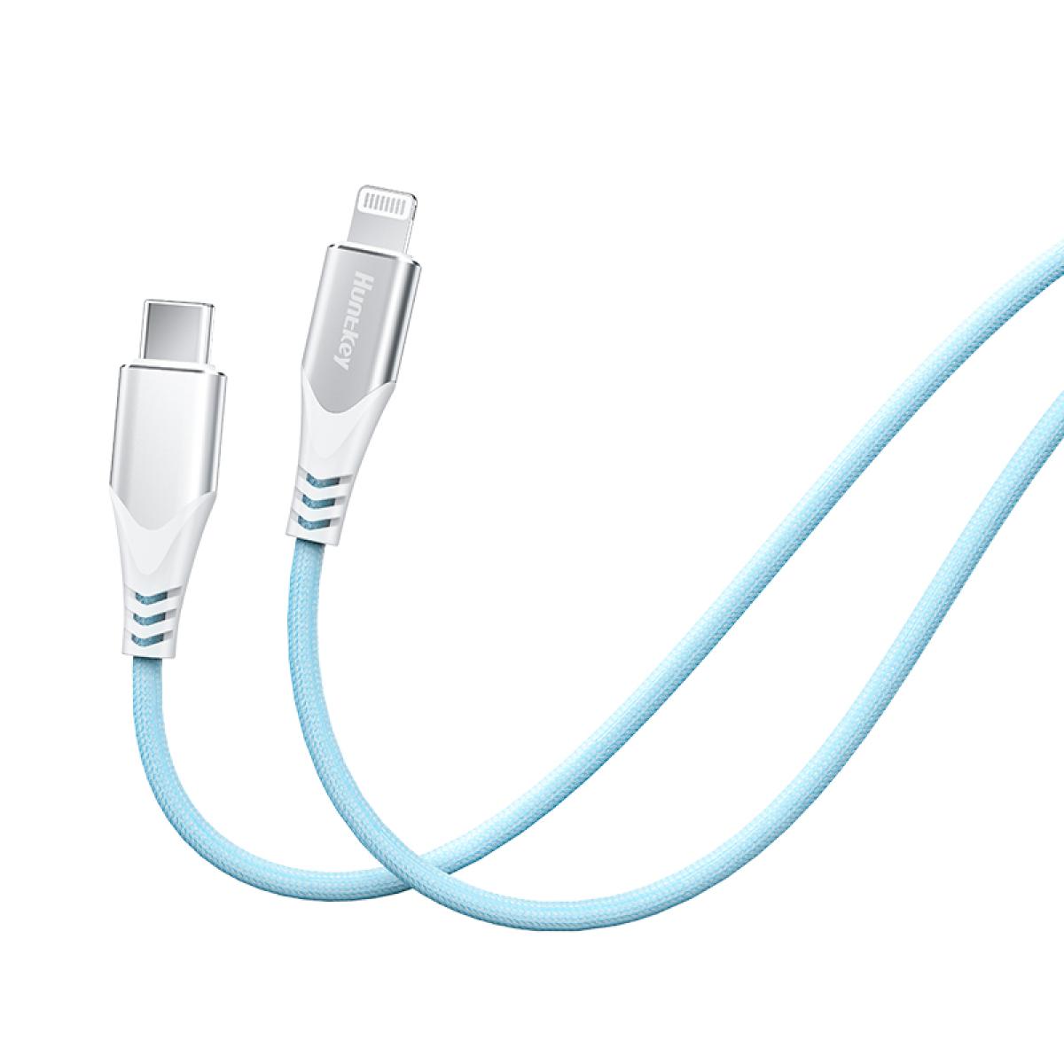 Huntkey HKCCL941511 Type-C To iPhone Lightning Fast Charging Cable 1.5M-Silver Huntkey HKCCL941511 Type-C To iPhone Lightning Fast Charging Cable 1.5M-Silver