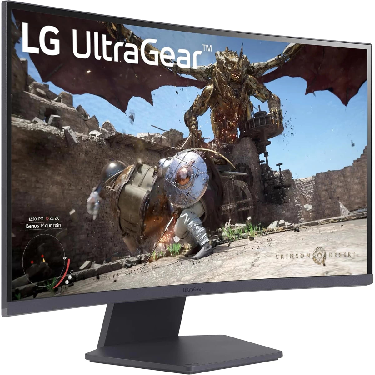 LG UltraGear 27GS60QC 27" Curved w/2x HDMI 1x Display Port -Black