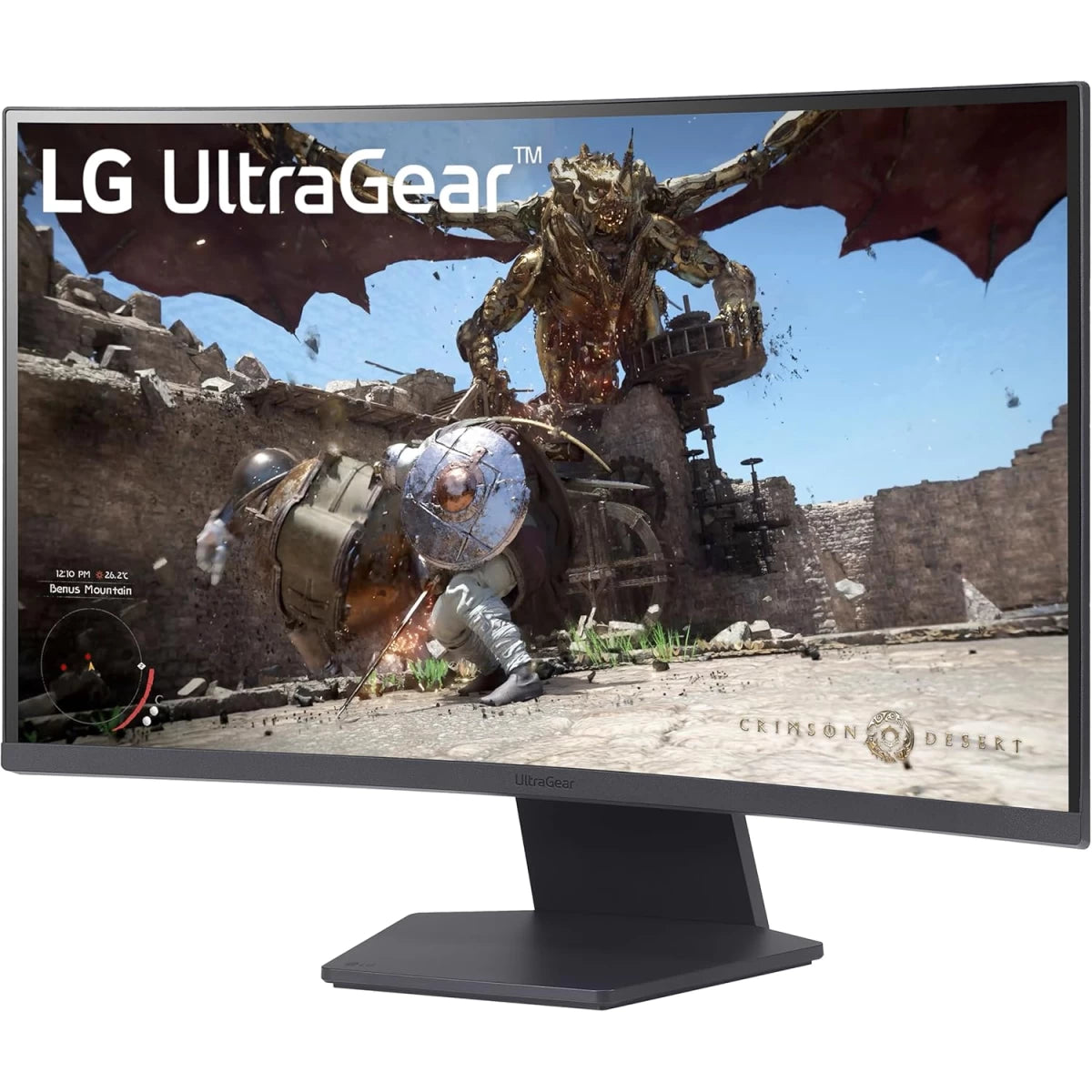 LG UltraGear 27GS60QC 27" Curved w/2x HDMI 1x Display Port -Black