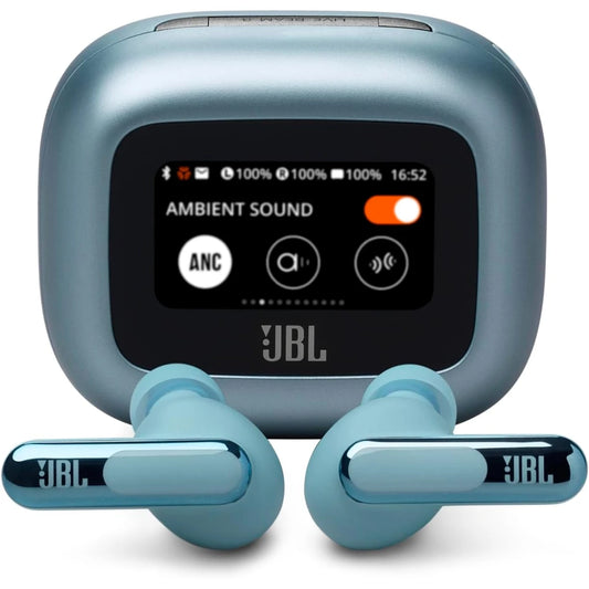 JBL Live Beam 3 Wireless Earbud Headphones, 48H  Blue Noise Cancelling