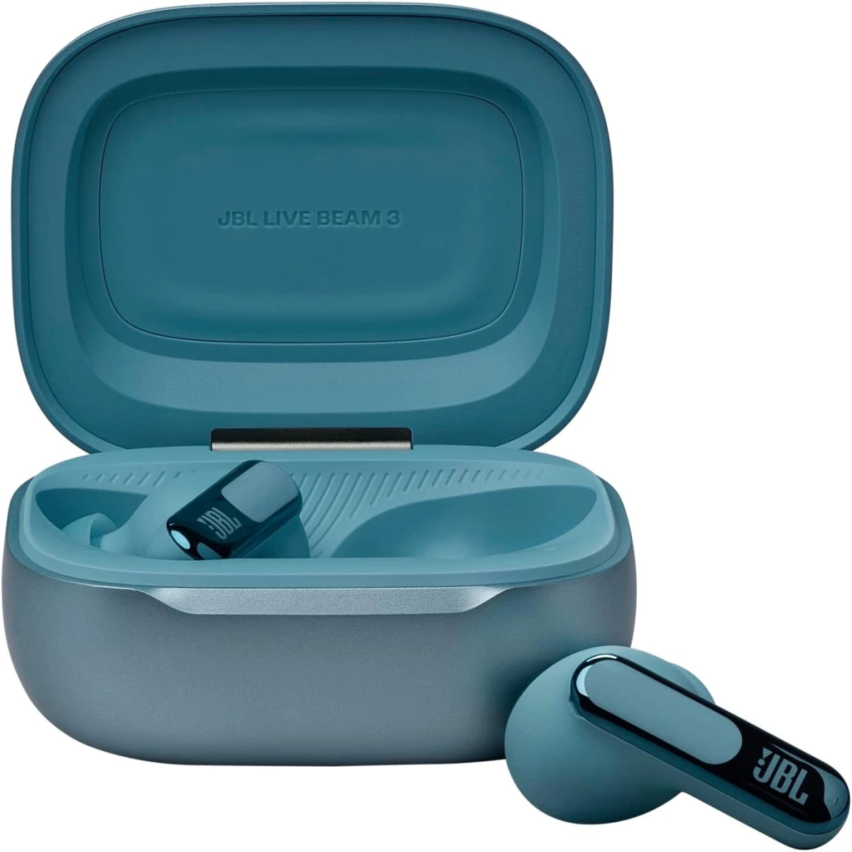 JBL Live Beam 3 Wireless Earbud Headphones, 48H  Blue Noise Cancelling