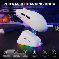 Attack Shark G3 Pro Tri-Mode Wireless Gaming Mouse – PAW3311, White