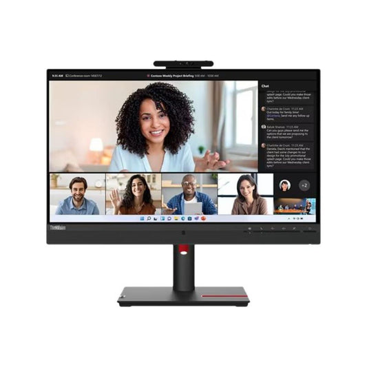 Lenovo ThinkVision T24mv-30 24" IPS Full HD 75Hz E-Meeting Monitor webcam