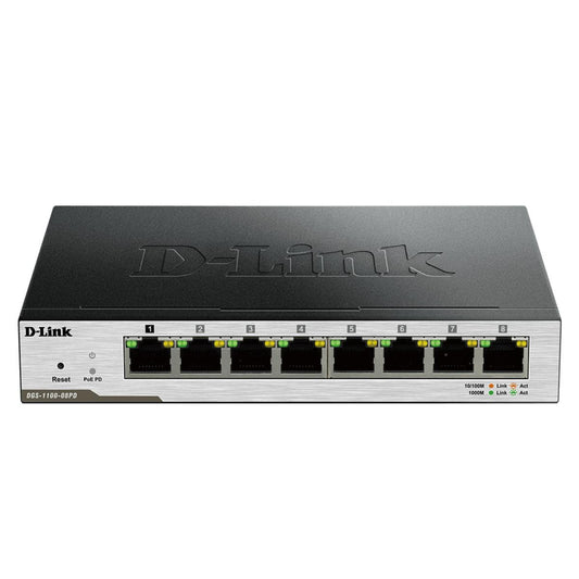 D-Link DGS-1100-08PD 8-Port Gigabit PoE-Powered Smart Managed Switch Complete web interface