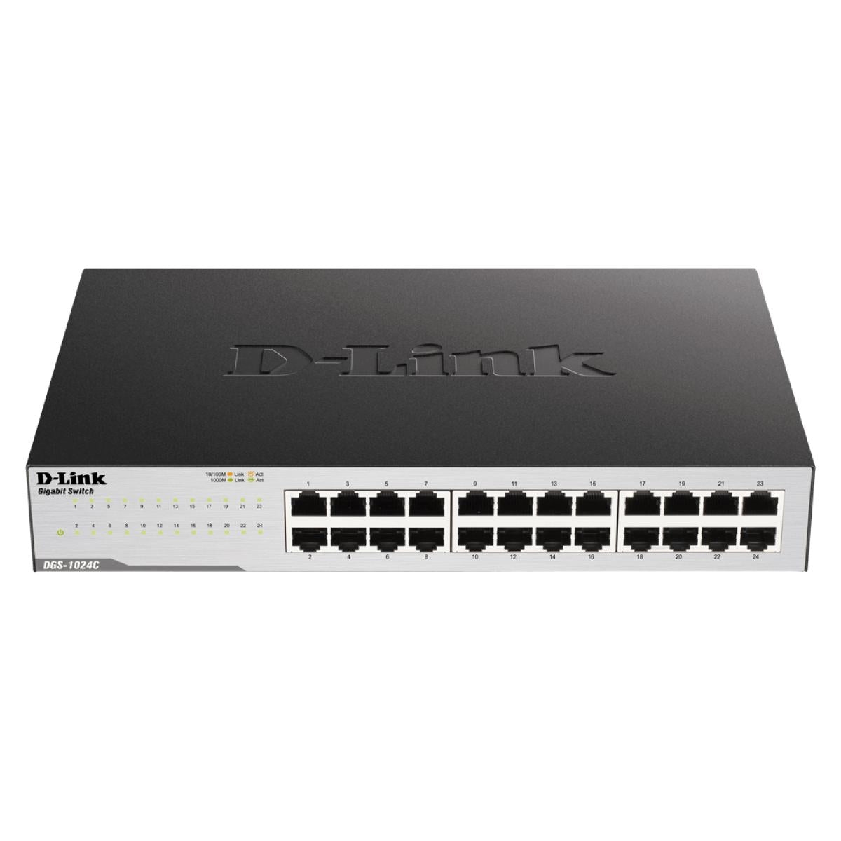 D-Link DGS-1024C 24-Port 10/100/1000 Unmanaged Gigabit Switch Plug-and-play