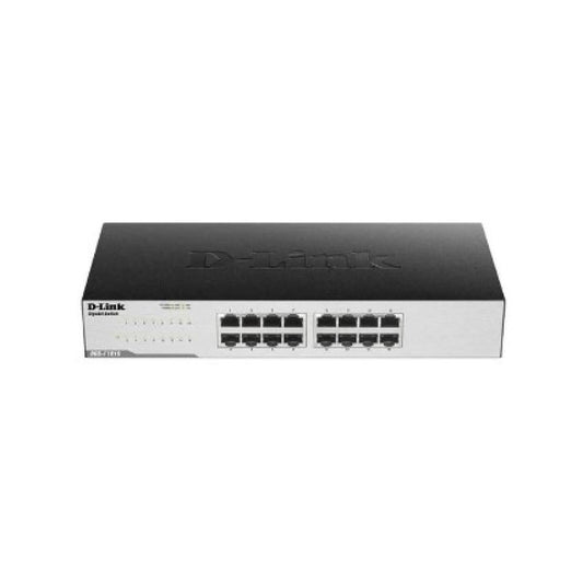 D-Link DGS-F1016/E 16 Port 10/100/1000 Unmanaged Gigabit Switch Plug-and-play