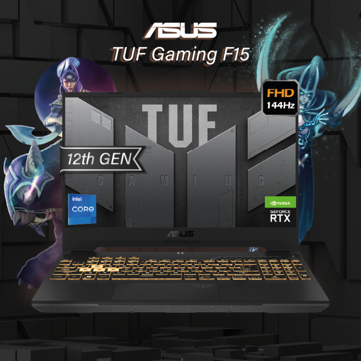 ASUS TUF Gaming F15 Core i7 RTX 3050 4GB DDR6 144Hz-Gray